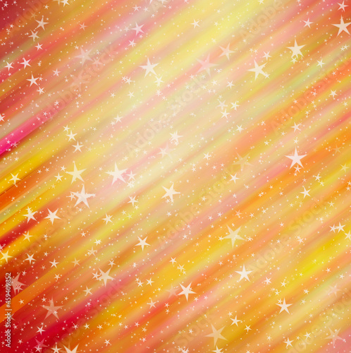 many painted stars on glow colorful backgrounds