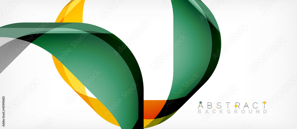 Abstract square shape with overlapping waves, minimal geometric background. Vector Illustration For Wallpaper, Banner, Background, Landing Page Abstract square shape with overlapping waves, minimal geometric background. Vector Illustration For Wallpaper, Banner, Background, Landing Page