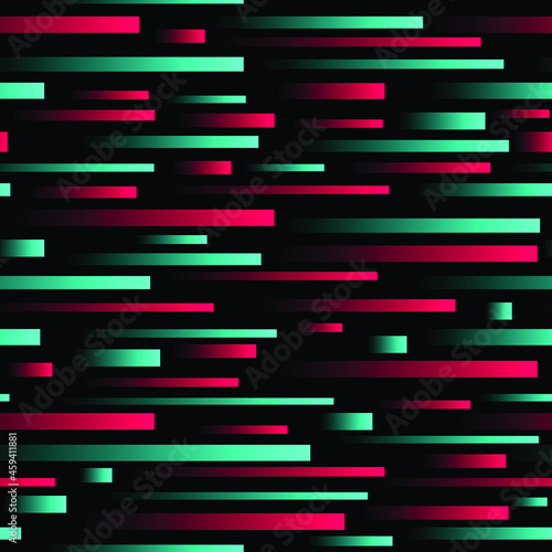Colored seamless pattern. Modern background in style of the popular  social network. Social media concept. Digital backdrop. Vector illustration. Glitch effect. Stream cover.