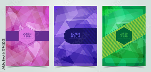 Cover design template abstract modern geometric shape. vector illustration
