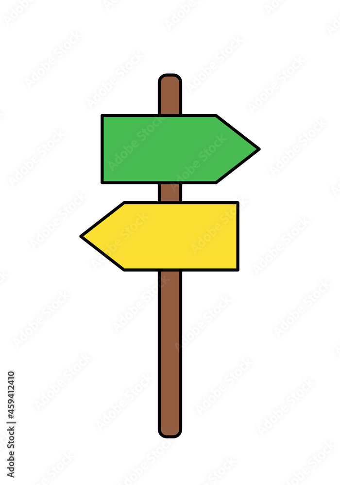 Vector illustration of blank street sign. Vector illustration of blank street sign.
