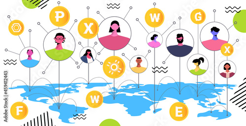 people sending and receiving digital coins mining virtual money cryptocurrency exchange banking transaction