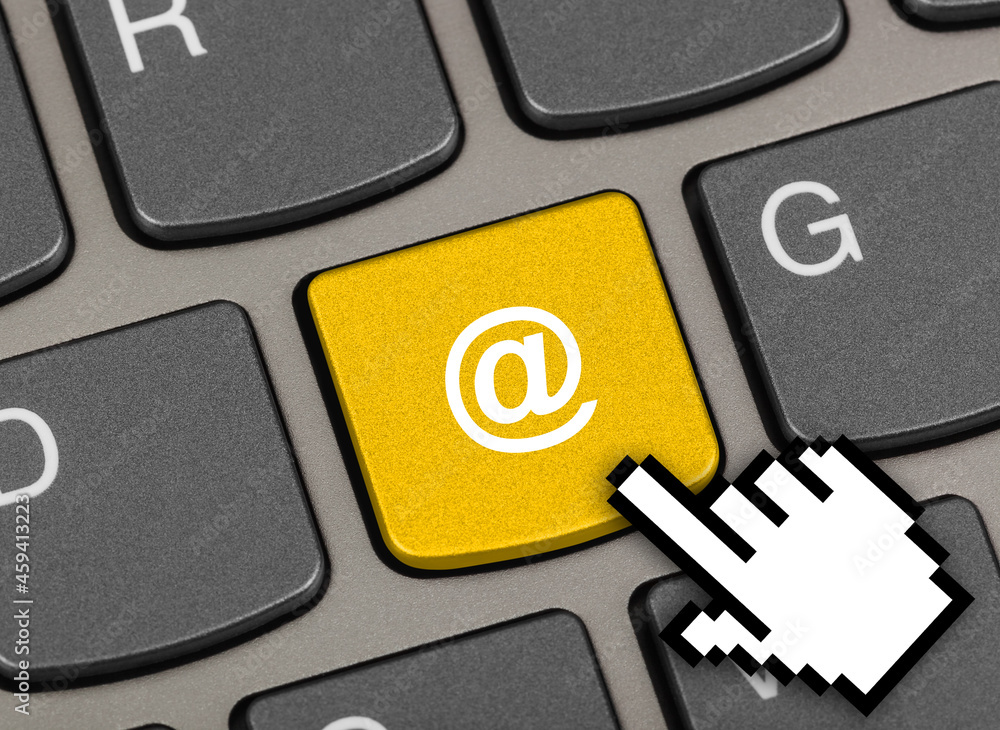 Computer keyboard with e-mail key Computer keyboard with e-mail key