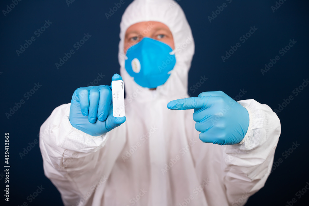 Naklejka premium Positive lab test for viral novel coronavirus sars-cov-2 virus