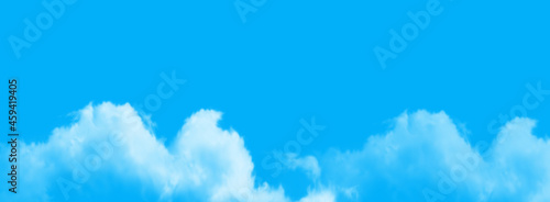 blue sky background with tiny clouds. panorama © tarfullhd