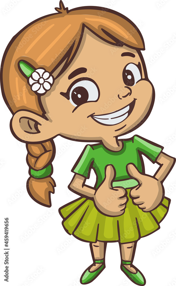 Little girl symbol icon shows gesture class, cool Little girl symbol icon shows gesture class, cool