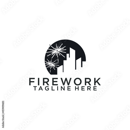 Firework logo inspiration. Firework logo concept vector