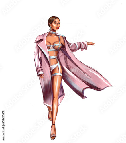 model posing