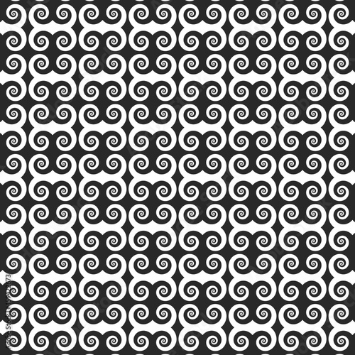 Curly repetitive Pattern Background