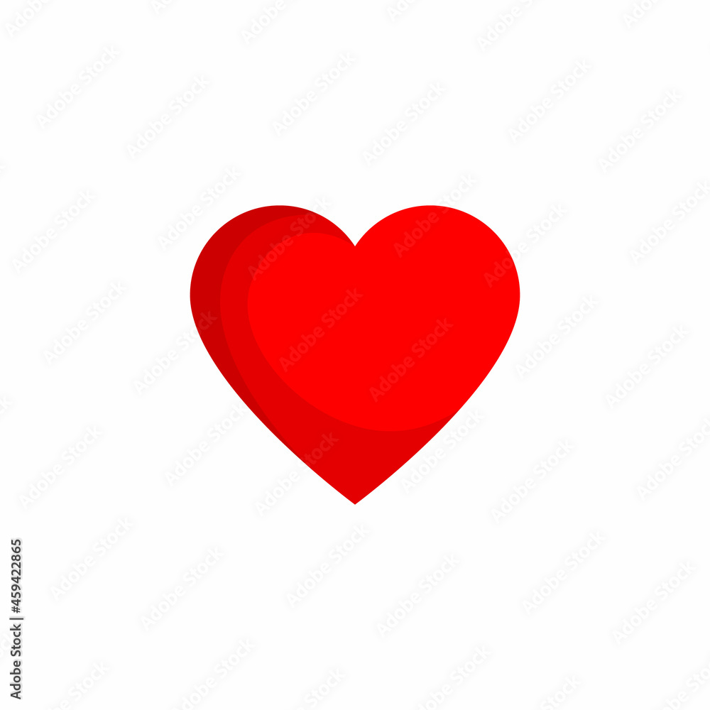 Heart love style icon. Vector illustration.
