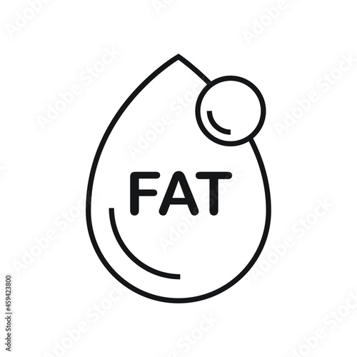 Fatty acid icon design vector illustration
