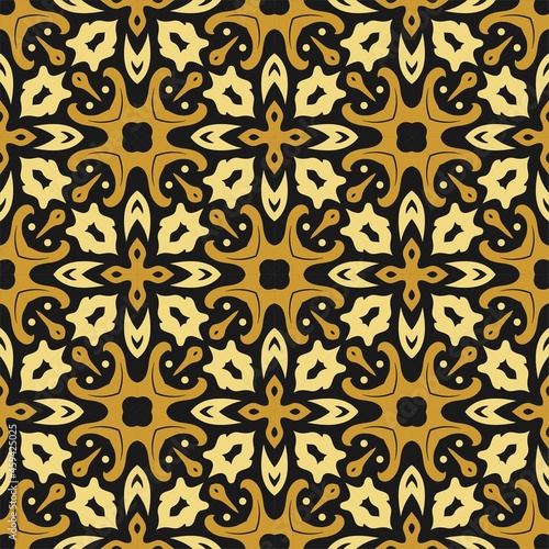 Three colors pattern ornament background. Ethnic seamless ready for print © yafi4