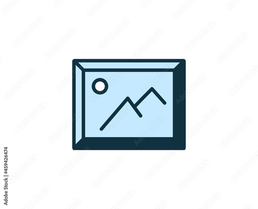 Gallery flat icon. Thin line signs for design logo, visit card, etc. Single high-quality outline symbol for web design or mobile app. Sign outline pictogram. Gallery flat icon. Thin line signs for design logo, visit card, etc. Single high-quality outline symbol for web design or mobile app. Sign outline pictogram.