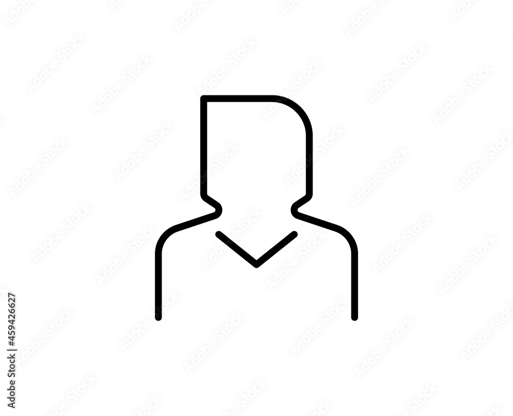 User flat icon. Single high quality outline symbol for web design or mobile app. Business thin line signs for design logo, visit card, etc. Outline pictogram EPS10 User flat icon. Single high quality outline symbol for web design or mobile app. Business thin line signs for design logo, visit card, etc. Outline pictogram EPS10