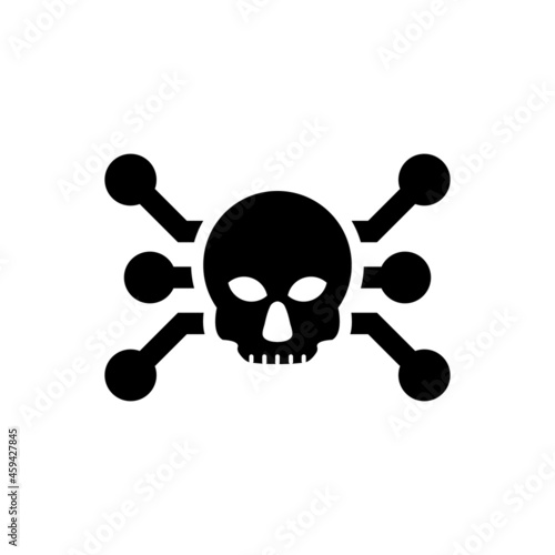 Virus hacker icon