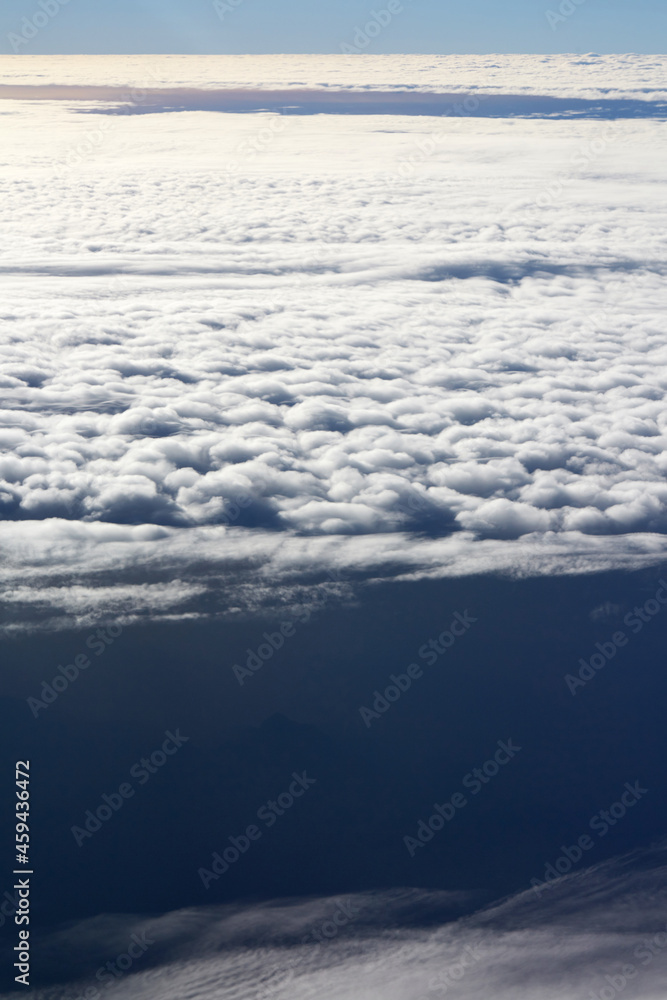 Clouds background, at high altitude Clouds background, at high altitude