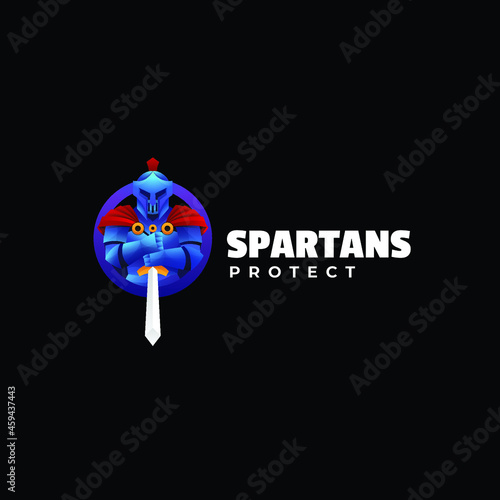 Spartans logo design template