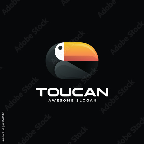 Toucan logo design template