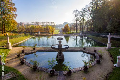 Canvas Print Amazing autumn in Saint-Cloud park in Paris