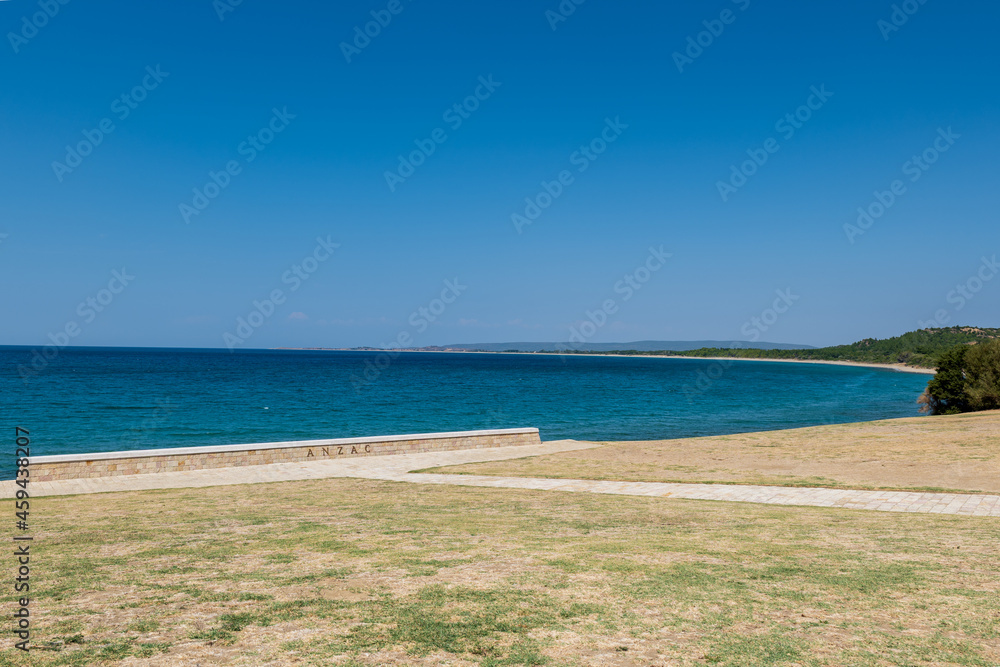 Fototapeta premium ANZAC cove site of World War I landing of the ANZACs on the Gallipoli peninsula in Canakkale region, Turkey.
