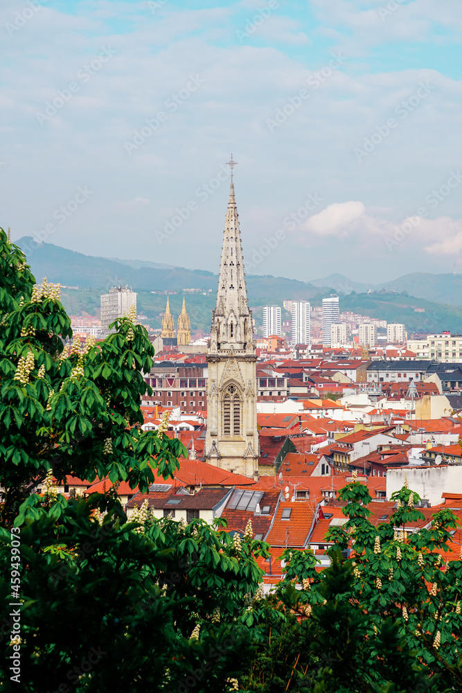 Fototapeta premium view of the Bilbao city, spain, travel destination