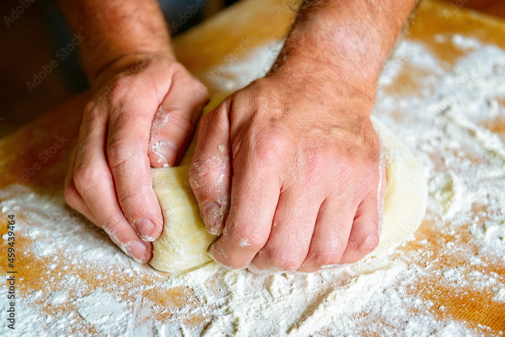 Preparing dough for bread