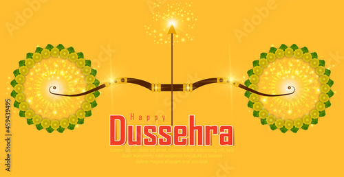 abstract illustration of dussehra. vector