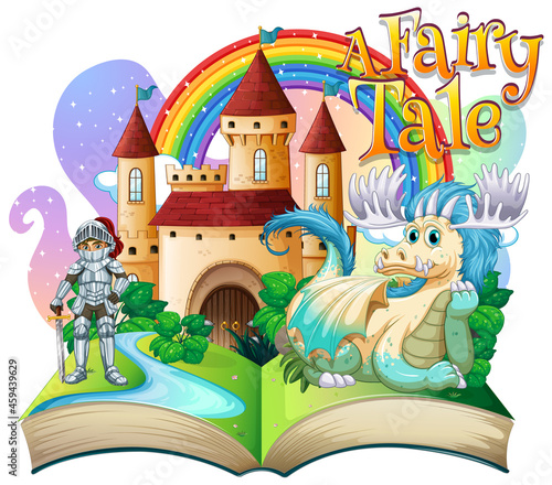 3D pop up book with fairy tale theme