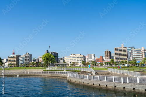 公園から眺める鹿児島市街