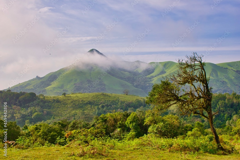 clouds over the mountains in Western Ghats, India clouds over the mountains in Western Ghats, India