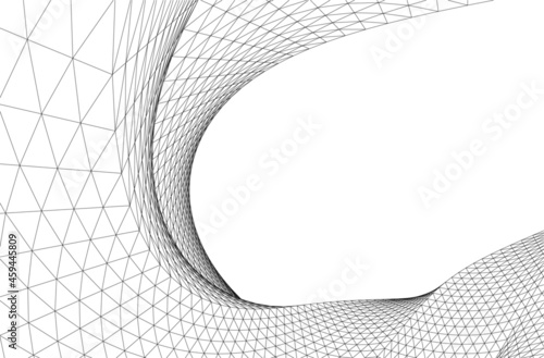 abstract geometric design digital drawing