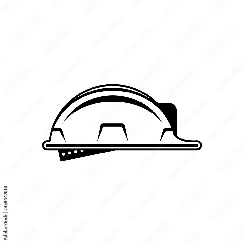 Fototapeta premium Construction helmet icon. Builder hard hat sign isolated on white background. Helmet in modern flat style. Concept safety in building work. Vector illustration EPS 10.