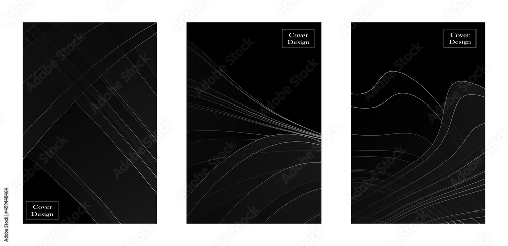 Set of cover background vector Set of cover background vector