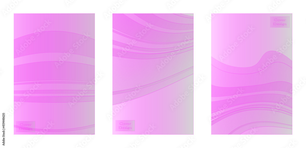 Set of cover background vector