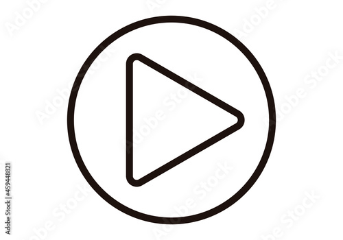 Icono negro de botón de play.