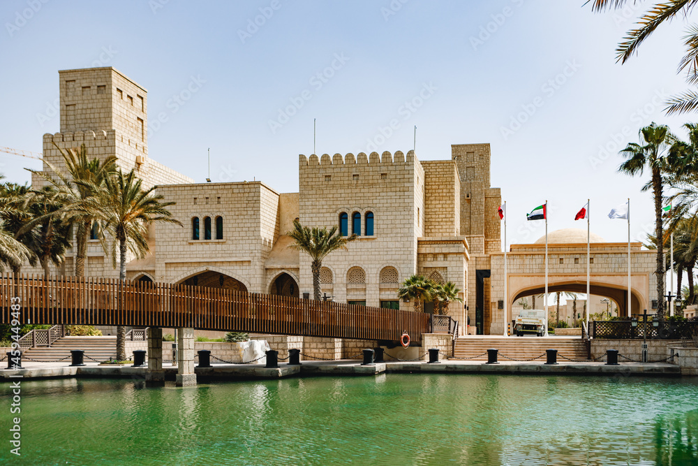 Oriental buildings in Madinat Jumeirah, Dubai, UAE