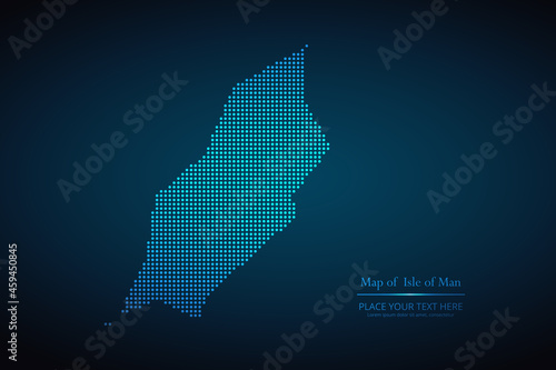 Dotted map of Isle of Man. Vector EPS10
