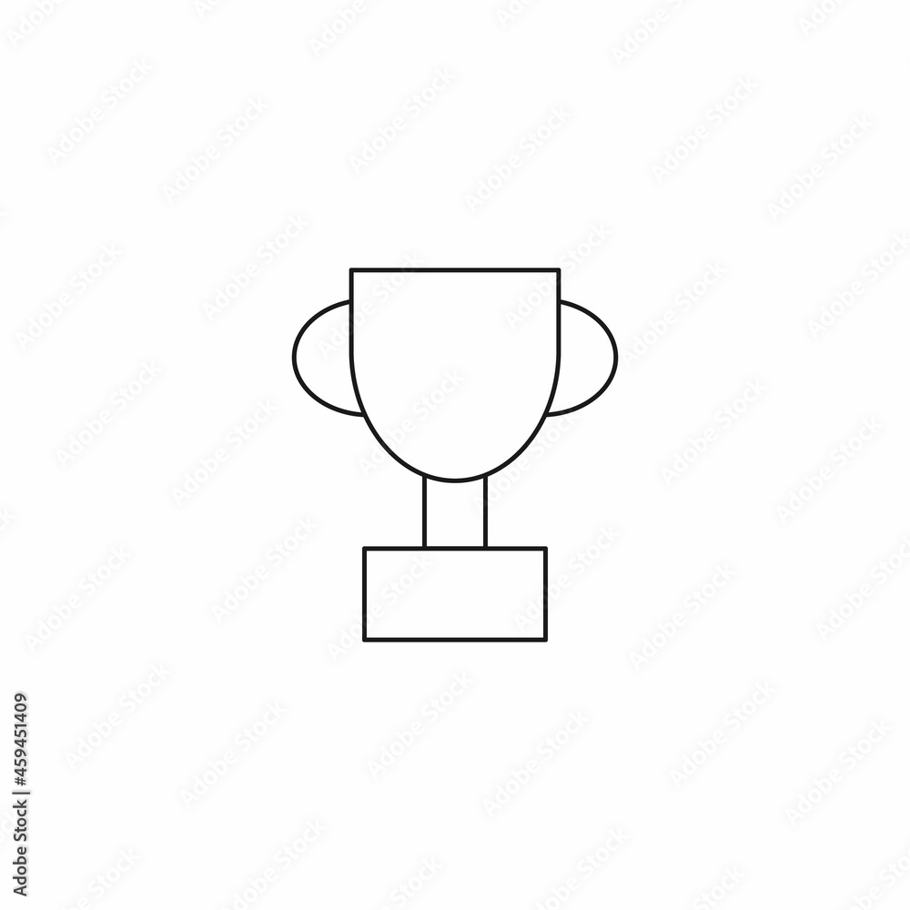 Trophy cup with vector icon Trophy cup with vector icon