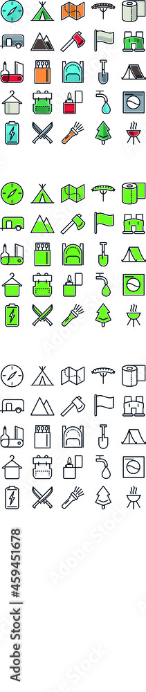 Fototapeta premium set of symbols