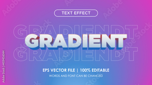 very elegant colorful gradient text effect editable