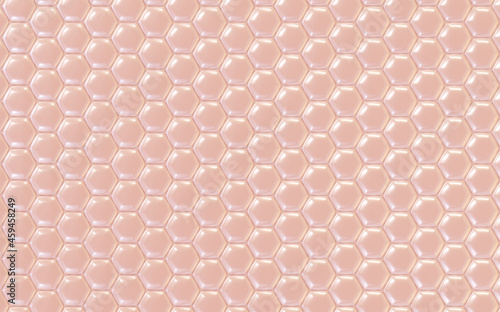 3D Rendering Bright pink human skin cells macro. Human skin texture background.