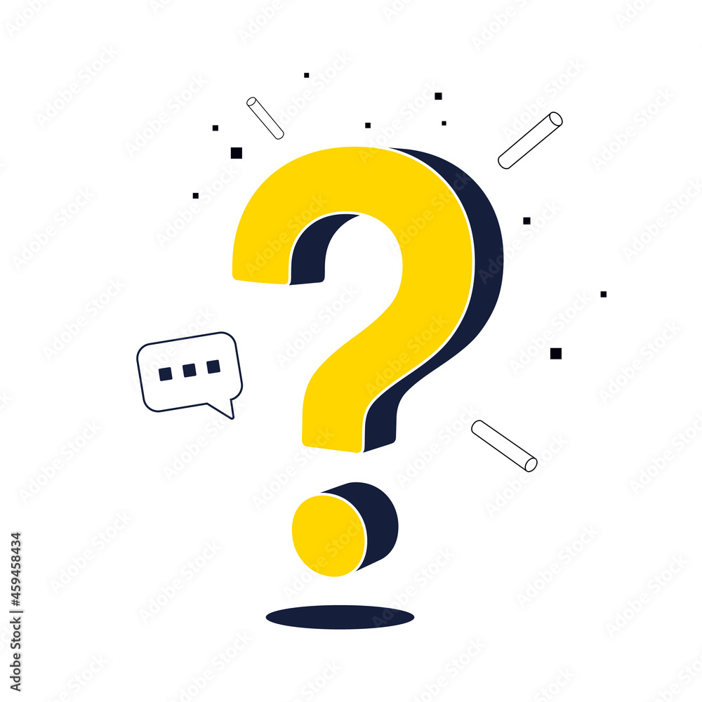 © Denys Koltovskyi - Question mark web page design. FAQ sign