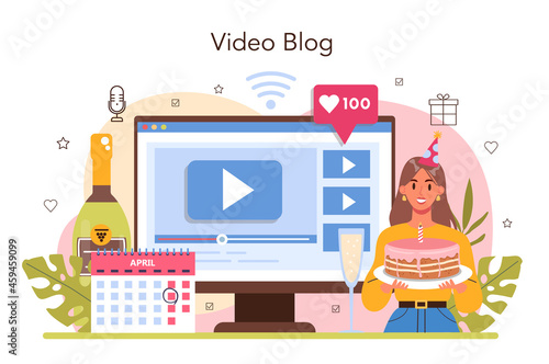 Event management online service or platform. Holiday, ceremony