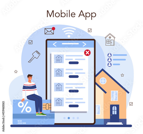 Real estate online service or platform. Qualified and reliable real estate