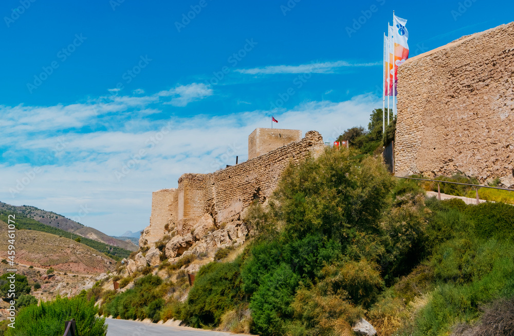 Castle of Lorca, in Lorca, Murcia, Spain