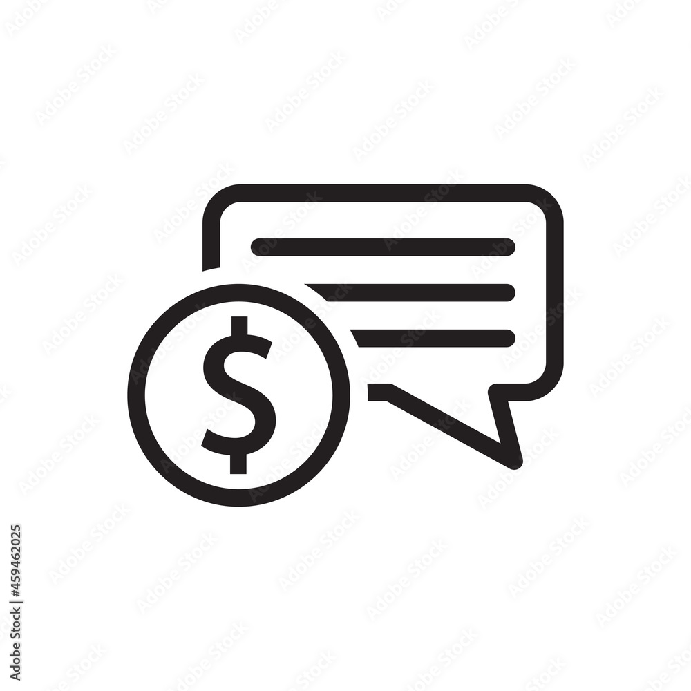 business chat icon - bank message icon