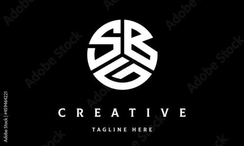 SBG creative circle three letter logo vector