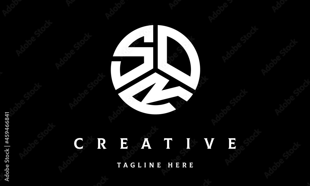 SOR creative circle three letter logo vector SOR creative circle three letter logo vector