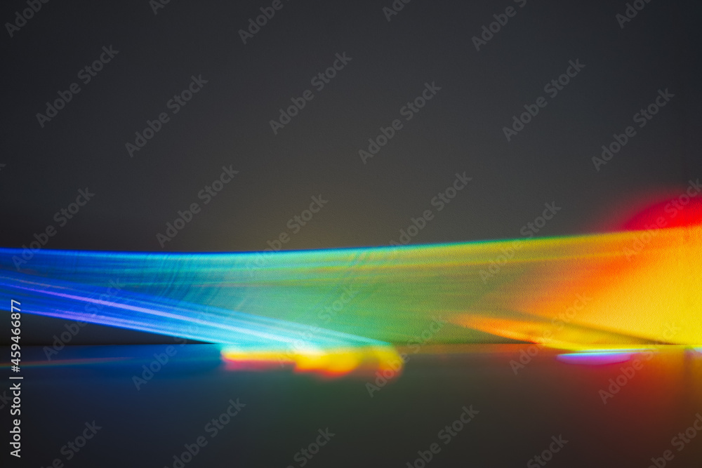 A Prism Full Rainbow Light Background Overlay