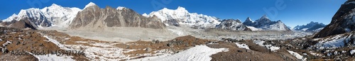 mounts Cho oyu and Gyachung Kang himalaya mountain